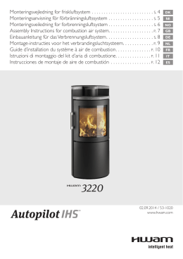 Monteringsvejledning for friskluftsystem