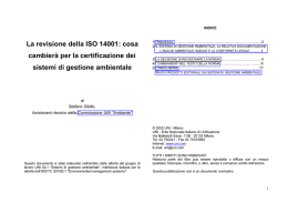 La revisione della ISO 14001