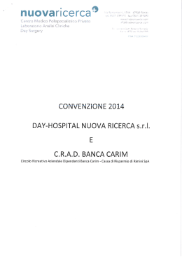 Convenzione Nuova Ricerca