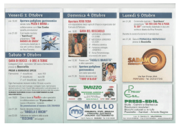 Venerd&igrave; ?. Ottobre - Associazione Turistica Pro Loco di Pertusio