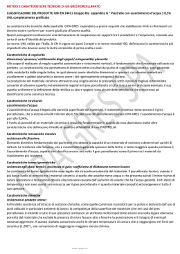 METODI E CARATTERISTICHE TECNICHE DI UN