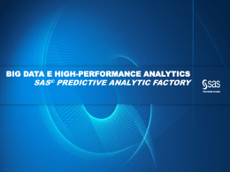 Big Data e High-Performance Analytics
