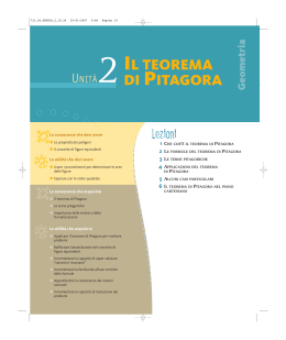IL TEOREMA DI PITAGORA