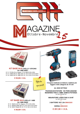 MAGAZINE - Elettrica Morlacco