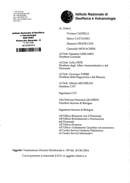 Decreto del Direttore Generale n. 199 - L`Istituto