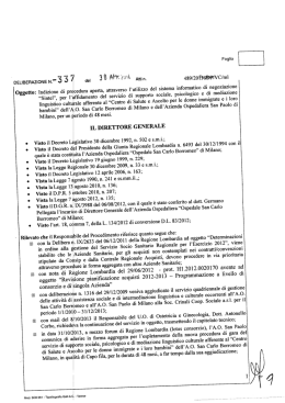 n. 337 del 30/04/2014 - Ospedale San Carlo Borromeo