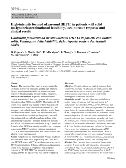 High-intensity focused ultrasound (HIFU) in patients with solid