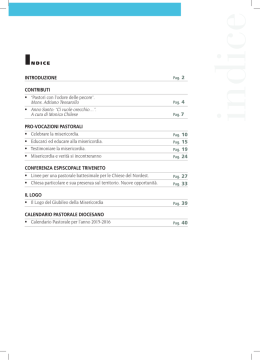 Speciale Anno Pastorale con calendario