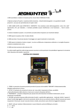 manuale makro jeohunter - metal detector