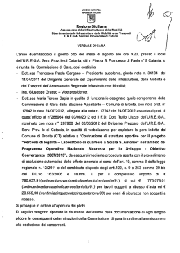 Verbale di Gara del 08-08-2012