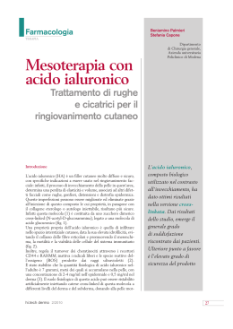 Mesoterapia con acido ialuronico