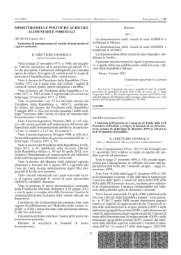 ministero delle politiche agricole alimentari e forestali