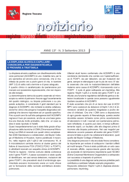 N. 3 Settembre 2013 - Registro Toscano Difetti Congeniti