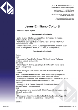 Jesus Emiliano Coltorti - CDA Studio Di Nardo Srl