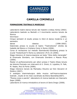 CAMILLA CIMINELLI - Cannizzo Management