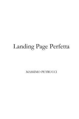 Landing Page ebook gratis (estratto)