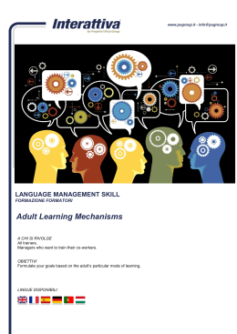 Adult Learning Mechanisms