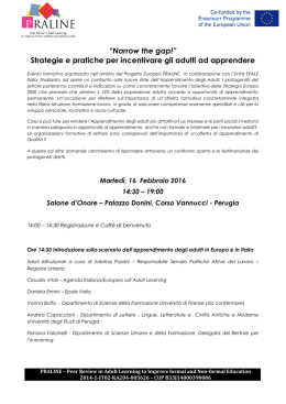Strategie e pratiche per incentivare gli adulti ad - CIOFS-FP