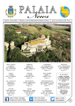 | EDIZIONE: MAGGIO 2015 I PERIODICO A