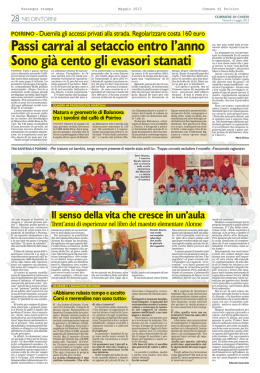 Maggio 2013 - Comune di Poirino
