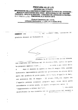 Procura alle liti Cass. 23890 del 22.10.13