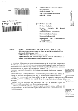 calendario usl - Comune di Terricciola