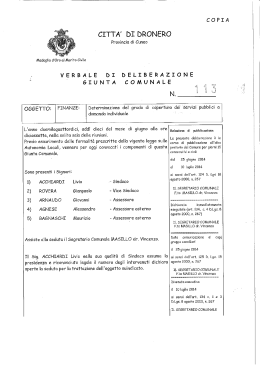 Consiglio 30-06-2014.Riepilogo Servizi Pubblici 2013