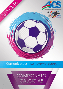 Comunicato 2 &ndash; 02 novembre 2015