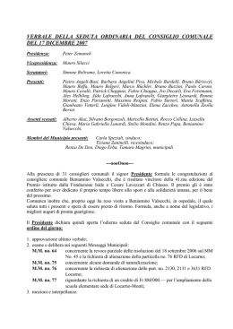 Verbale della seduta del 17 dicembre 2007