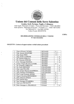 Unione dei Comuni dlle Serre Salentine