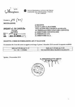 P &ldquo;*`&ldquo;&deg; - Istituto Alberghiero