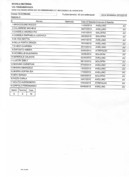 infanzia volurara - Istituto Comprensivo "A. Di Meo" Volturara Irpina