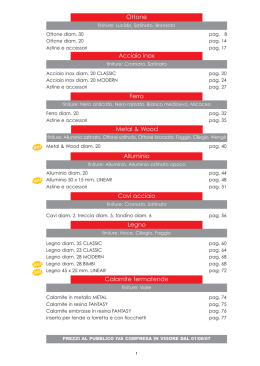 Ottone Acciaio inox Ferro Alluminio Cavi acciaio Legno