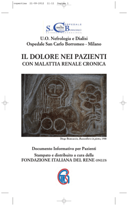 Il dolore nei pazienti con malattia renale cronica