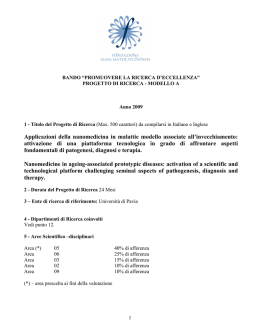 Testo del progetto - Dipartimento di Fisica