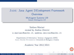 Jade: Java Agent DEvelopment Framework