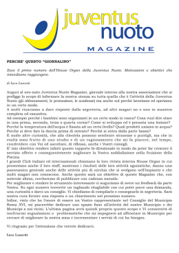 MAGAZINE - Juventus Nuoto