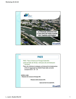 Workshop 20-20-20 L. Leoni, Studio Alfa Srl 1 LE