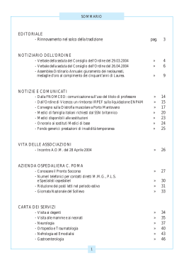 op mn medica n¡3_2004 - Ordine dei Medici Chirurghi e Odontoiatri