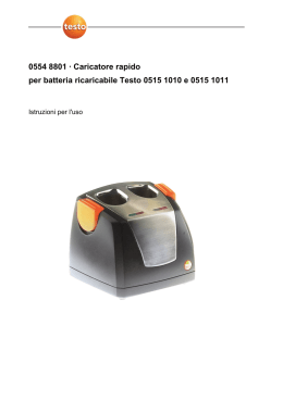 0554 8801 · Caricatore rapido per batteria ricaricabile Testo 0515