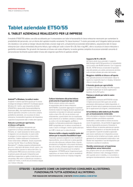 Tablet aziendale ET50/55 - Zebra Technologies Corporation
