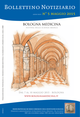 Maggio 2015 - Ordine dei Medici di Bologna