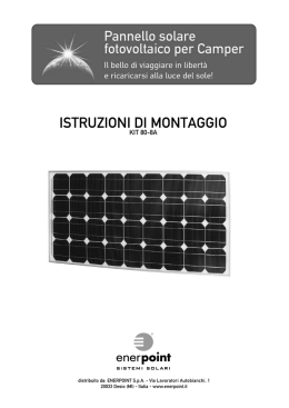 ISTRUZIONI DI MONTAGGIO