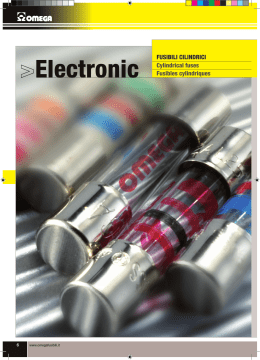 Electronic FUSIBILI CILINDRICI Cylindrical fuses
