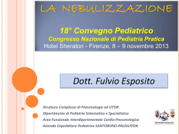 SC Pneumologia Pediatrica, Dipartimento Pediatria