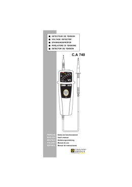 C.A 740 - Chauvin Arnoux GesmbH