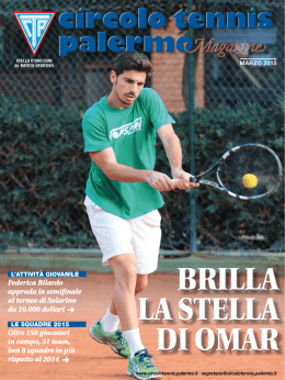 Mese di Marzo Anno 2015 - Circolo del Tennis Palermo