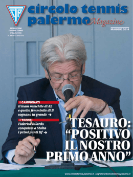 Mese di Maggio Anno 2014 - Circolo del Tennis Palermo