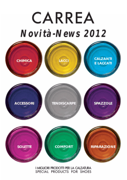 Novit&agrave;-News 2012 - Alfredo Carrea & Figli Srl