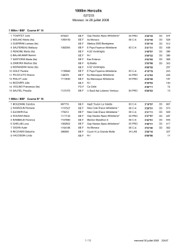 Meeting Herculis - Atletica Varazze